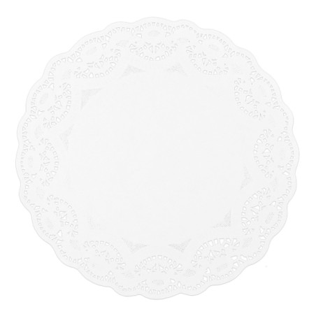 Centrino di Carta Traforato Bianco Ø34cm (1000 Pezzi)