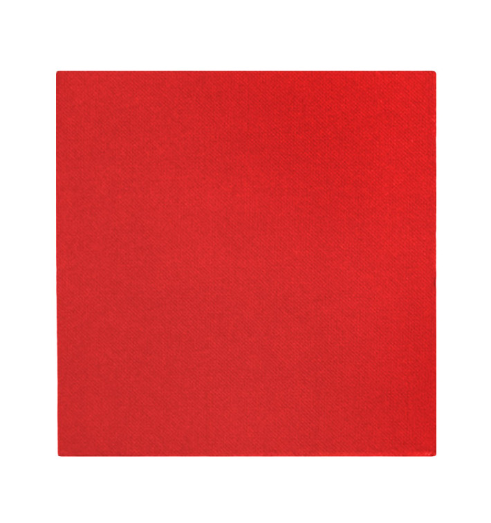 Tovagliolo di Carta Rosso 2V Punta-Punta 33x33cm (1.200 Pezzi)