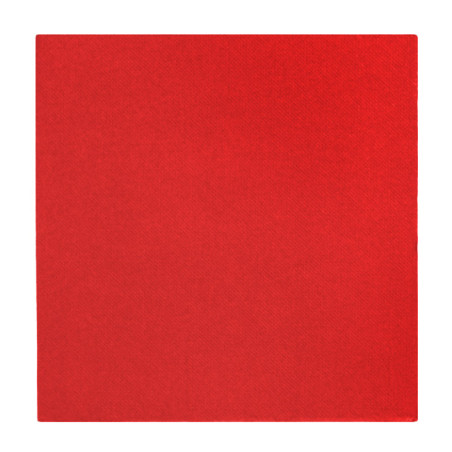 Tovagliolo di Carta Punta Punta 33x33cm 2S Rosso (1.200 Pezzi)