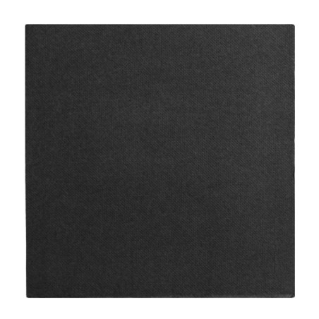 Tovagliolo di Carta Nero 2V Punta-Punta 33x33cm (1.200 Pezzi)