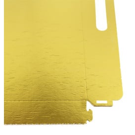 Vassoio Cartone Rettangolo Oro Manici 28,5x38,5 cm (100 Pezzi)