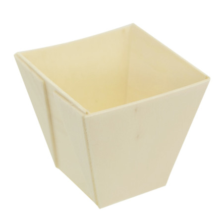 Bicchiere Degustazione Rombo Legno 50ml 4,8x4,8x4,5cm (24 Pezzi)