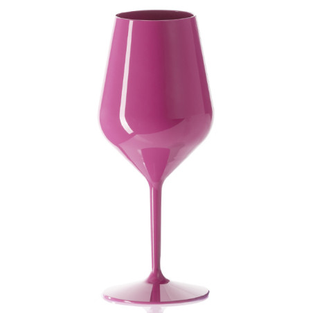 Calice Riutilizzabile Durable da Vino Tritan Rosa 470ml (1 Pezzo)