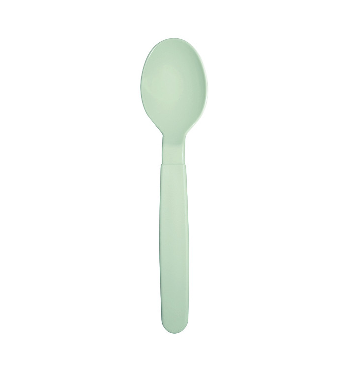 Cucchiaio Riutilizzabile Durevole PP Verde 18,5cm (180 Pezzi)