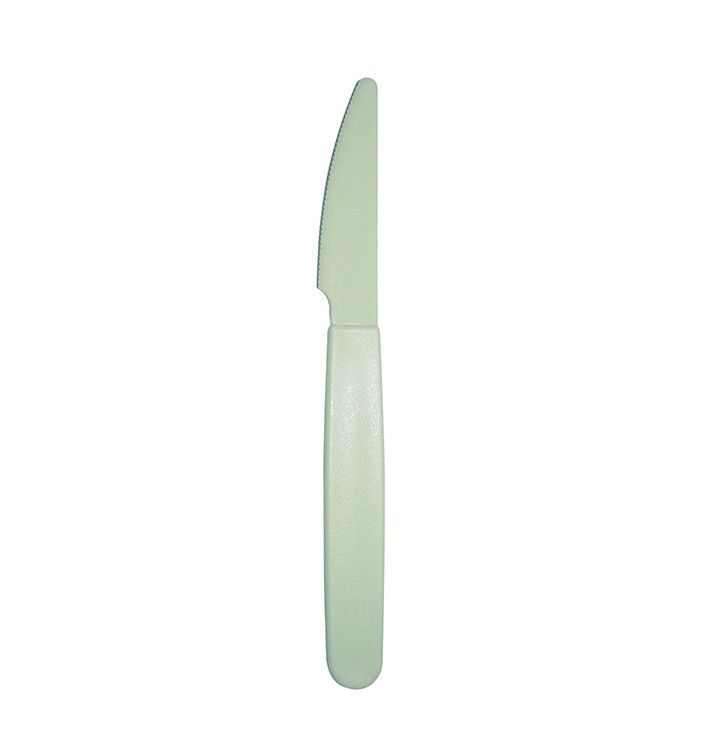 Coltello Riutilizzabile Durevole PP Verde 18,5cm (180 Pezzi)