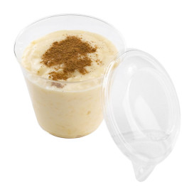 Coperchio di Plastica per Bicchiere per Cokctail o Dessert (25 Pezzi)