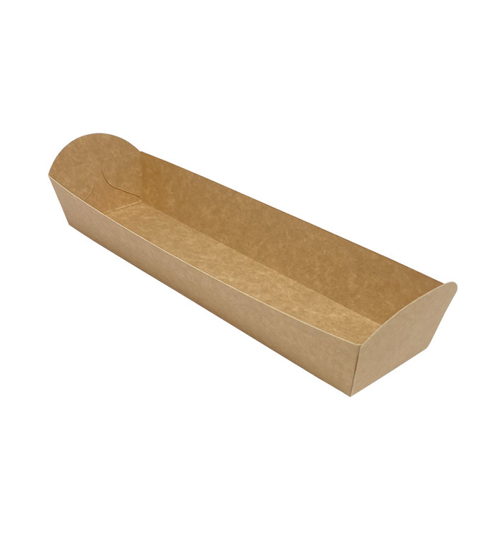 Vassoio Kraft per Baguette 500ml 24,8x6cm (500 Uds)