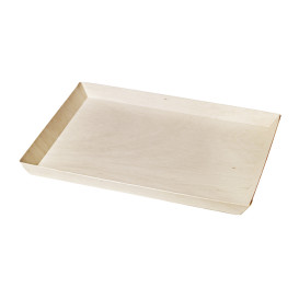 Vassoio di Legno 38x27,4x3cm 2400ml (100 Pezzi)