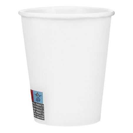 Bicchiere di Carta 6Oz/180ml Bianco Ø7,0cm (20 Pezzi)