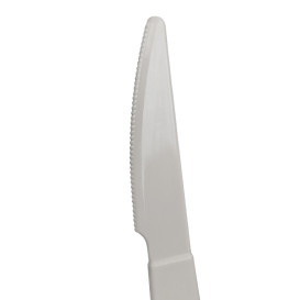 Coltello Riutilizzabile Durable PP Mineral Grigio 18,5cm (6 Pezzi)