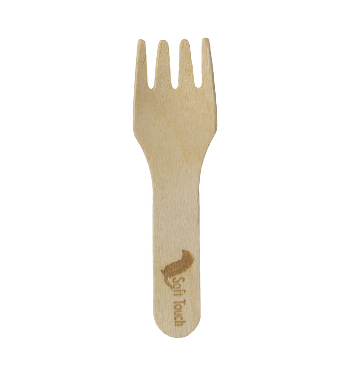 Mini Forchetta in Legno “Soft” 7,5cm (2.400 Pezzi)