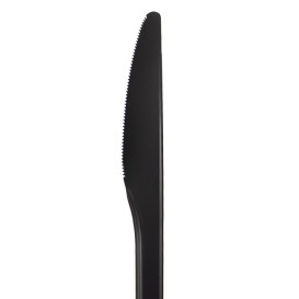 Coltello in CPLA Biodegradabile Nero 17cm (1.000 Pezzi)