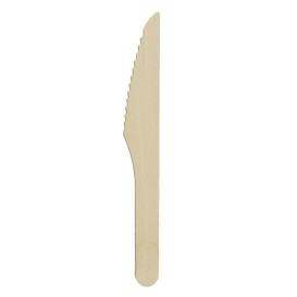 Coltello di Legno Usa e Getta 16,5cm (1.000 Pezzi)