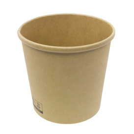 Contenitore di Cartone Kraft 750ml Ø11,7cm (375 Pezzi)