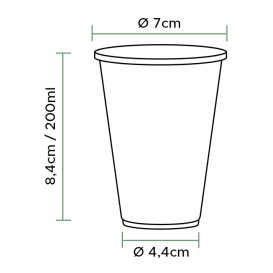 Bicchiere di Plastica PP Trasparente 200ml (3.000 Pezzi)