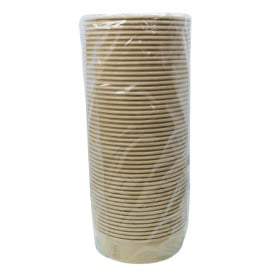 Insalatiera di Cartone Kraft-Kraft 950ml Ø18,5cm (50 Pezzi)