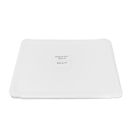 Vassoio di Cartone Rettangolare Bianco 25x34cm (300 Pezzi)