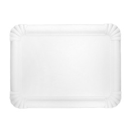 Vassoio di Cartone Rettangolare Bianco 18x24cm (600 Pezzi)