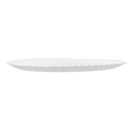 Piatto di Carta Tondo Bianco Ø32cm 600g/m² (50 Pezzi)