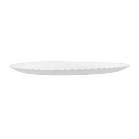 Piatto di Carta Tondo Bianco Ø27cm 550g/m² (50 Pezzi)