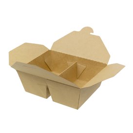 Contenitore di Cibo Kraft-Kraft 2S 17x13,5x6,5cm 1.000ml (25 Pezzi)