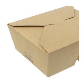 Contenitore di Cibo Kraft-Kraft 2S 17x13,5x6,5cm 1.000ml (25 Pezzi)