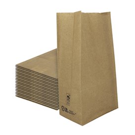 Sacchetto di Carta Kraft 50g/m² 15+9x28cm (25 Pezzi)