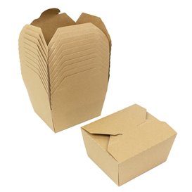 Contenitore di Cibo Kraft-Kraft 12x10,5x6,5cm 750ml (25 Pezzi)