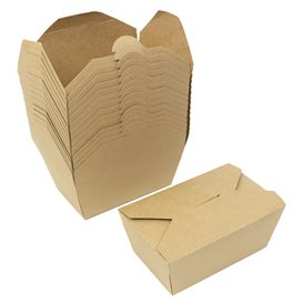 Contenitore di Cibo Kraft-Kraft 16x10x6,5cm 900ml (200 Pezzi)