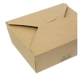 Contenitore di Cibo Kraft-Kraft 17x13,5x6,5cm 1.300ml (200 Pezzi)