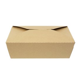 Contenitore di Cibo Kraft-Kraft 21,5x15,5x6,5cm 1.900ml (200 Pezzi)