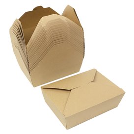 Contenitore di Cibo Kraft-Kraft 21,5x15,5x6,5cm 1.900ml (200 Pezzi)