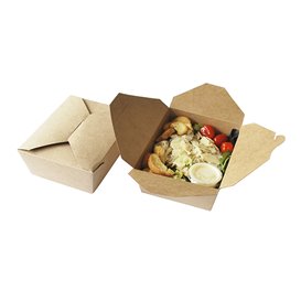 Contenitore di Cibo Kraft-Kraft 16x10x6,5cm 900ml (200 Pezzi)