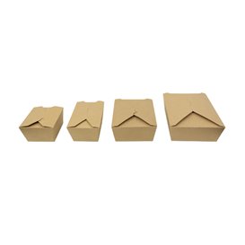 Contenitore di Cibo Kraft-Kraft 17x13,5x6,5cm 1.300ml (200 Pezzi)