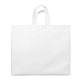 Sacchetto Non Tessuto PREMIUM Grande Bianco 45+20x40cm (25 Pezzi)