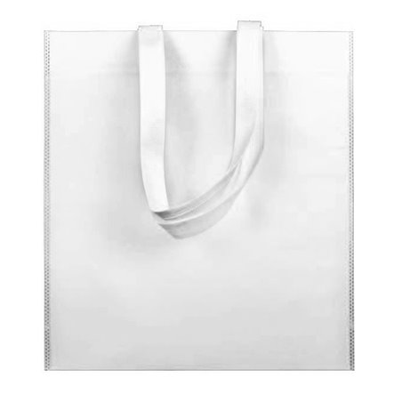 Sacchetto TNT Manico Lungo Bianco 38x42cm (25 Pezzi)