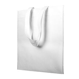 Sacchetto TNT Manico Lungo Bianco 38x42cm (25 Pezzi)