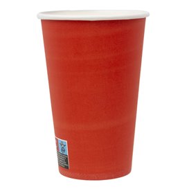 Tazza in cartone “Colori” rosso 600ml Ø9,4cm