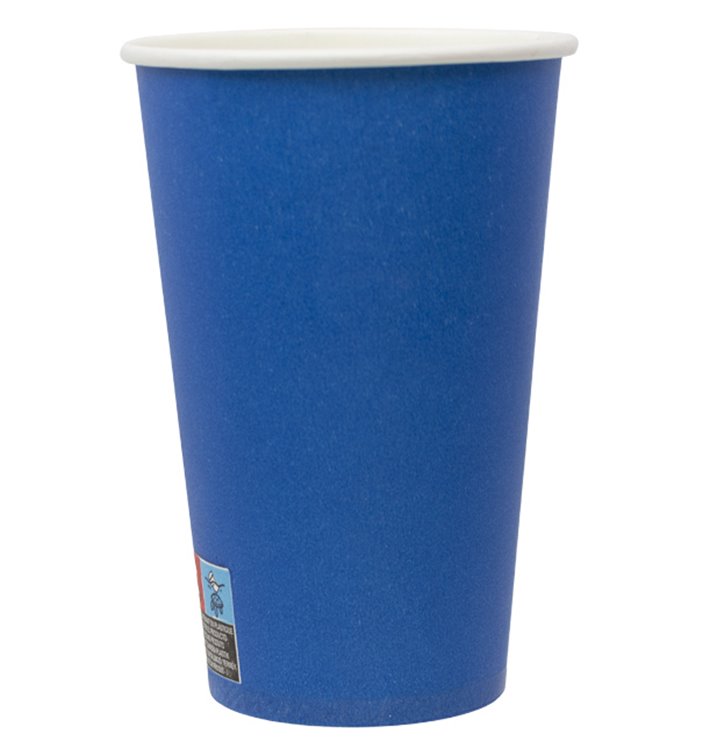 Tazza in cartone “Colori” blu 600ml Ø9,4cm (320 Pezzi)