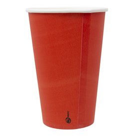 Tazza in cartone “Colori” rosso 600ml Ø9,4cm