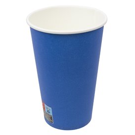 Tazza in cartone “Colori” blu 600ml Ø9,4cm (20 Pezzi)