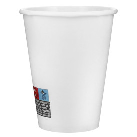 Bicchiere di Carta 12 Oz/360ml Bianco Ø8,9cm (40 Pezzi)