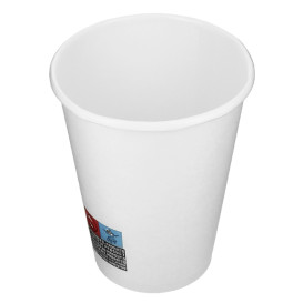 Bicchiere di Carta 12 Oz/360ml Bianco Ø8,9cm (40 Pezzi)