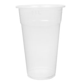 Bicchiere di Plastica PP Riutilizzabile Trasparente 550ml Ø9,0cm (800 Pezzi)