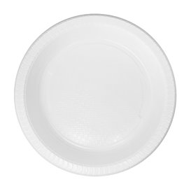 Piatto Fondo Riutilizzabile Economico PS Bianco Ø22cm (250 Pezzi)