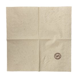 Tovagliolo da Cocktail di Carta Eco con Bordo 20x20cm 2S (100 Pezzi)