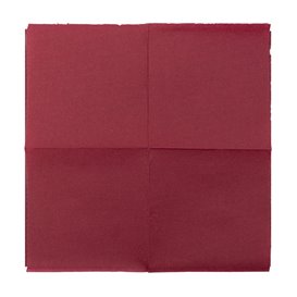 Tovagliolo da Cocktail di Carta Punta Punta 20x20cm Bordeaux (100 Pezzi)