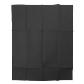 Tovagliolo Portaposate di Carta Micro Point 33x40cm Nero (60 Pezzi)