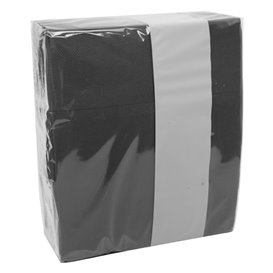 Tovagliolo Portaposate di Carta Micro Point 33x40cm Nero (60 Pezzi)