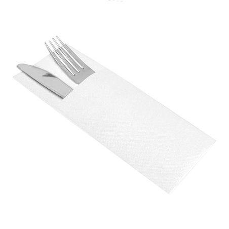 Tovagliolo Portaposate di Carta Micro Point 33x40cm Bianco (600 Pezzi)